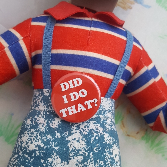 Vintage 17" Steve Urkel Doll + Vtg Pin - Picture 5 of 12